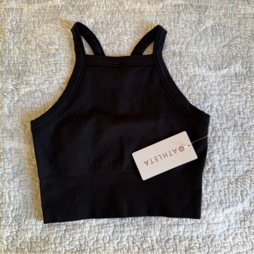 Athleta Aurora Seamless High Neck V-Back Tank